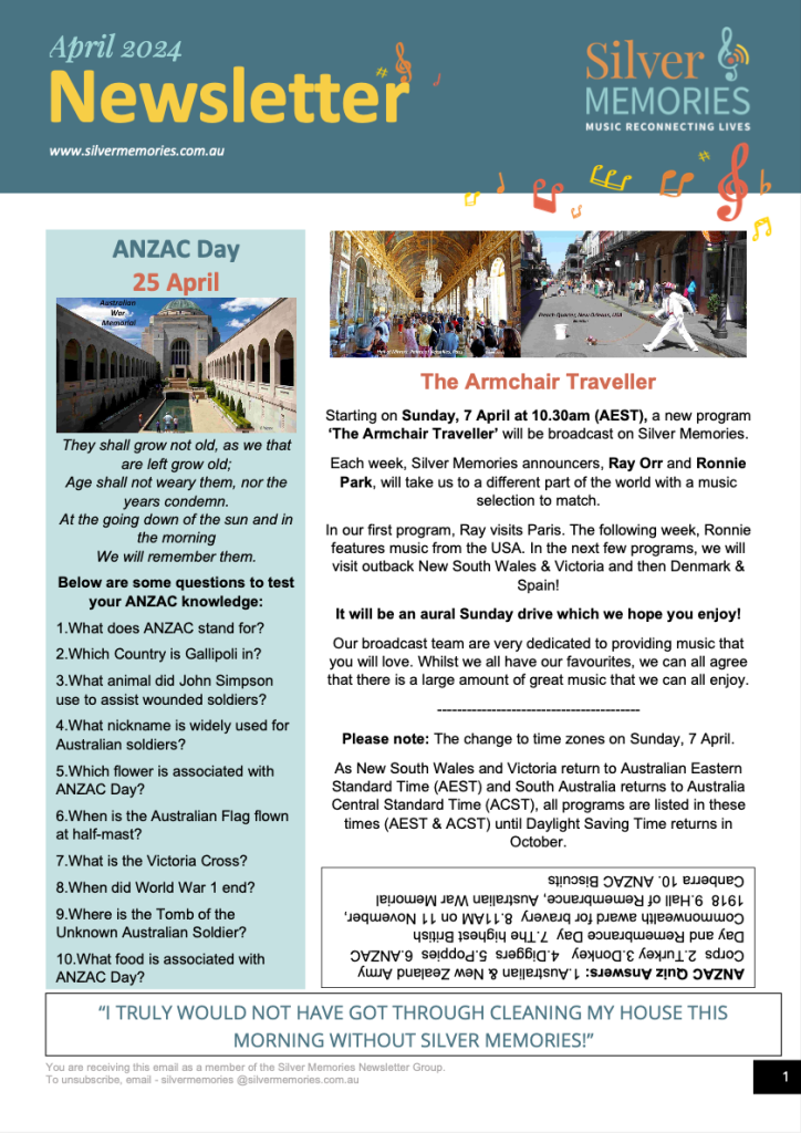 April Newsletter
